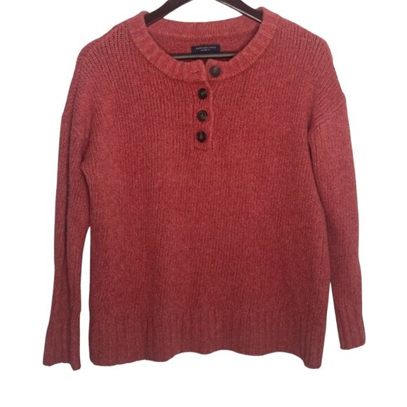 American Eagle Jegging Fit Cozy Henley Sweater Small - Picture 1 of 6